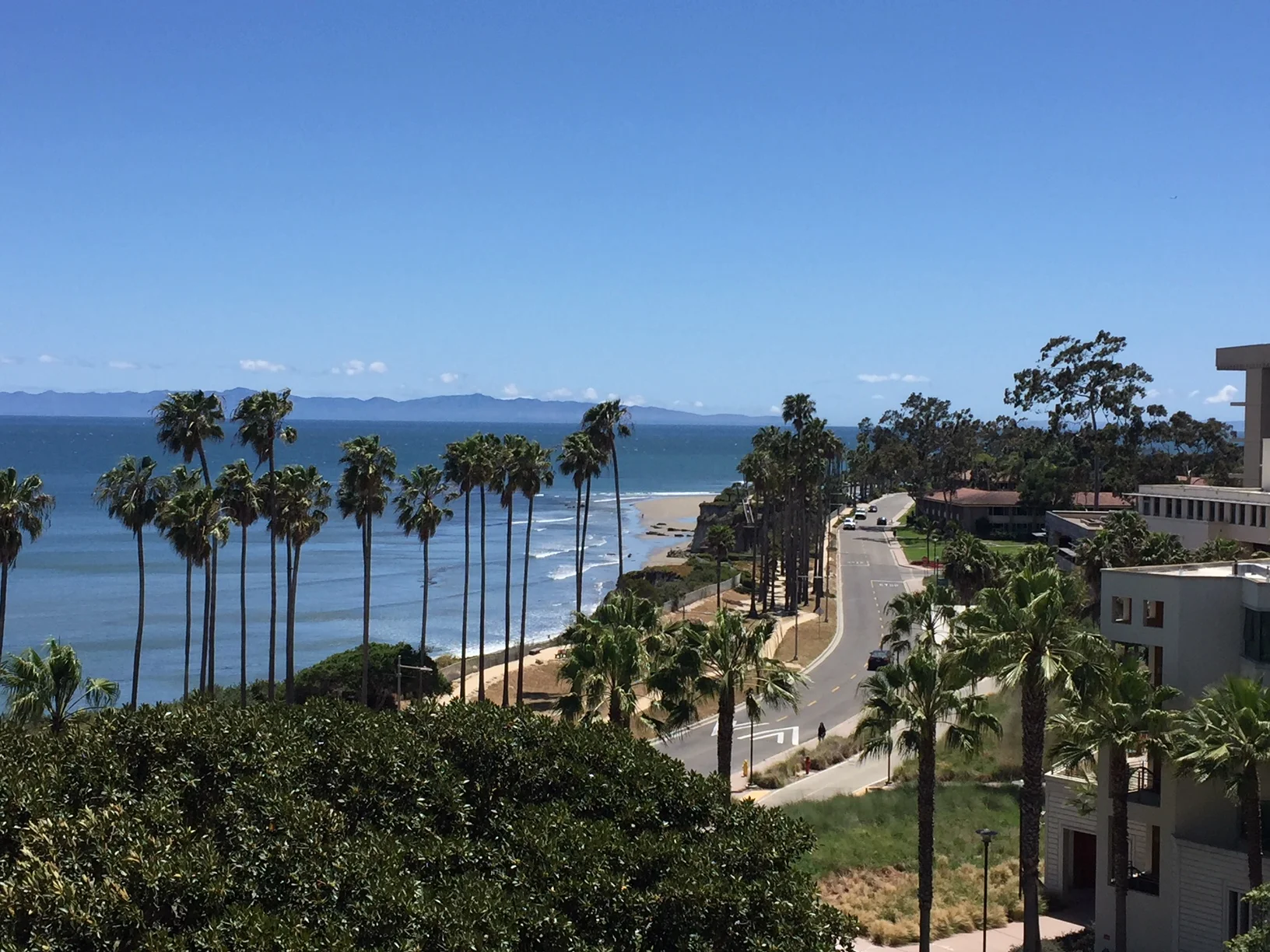 Downtown Santa Barbara is about 17 min drive from campus