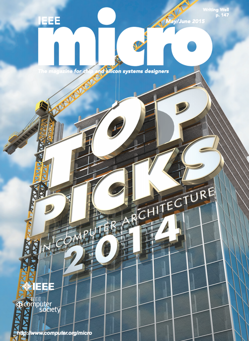 The original race logic paper was one of 12 articles featured in IEEE Micro Top Picks for 2014